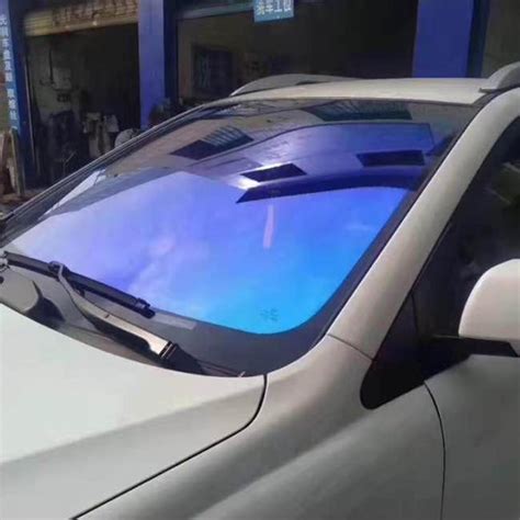 blue film for car windows|blue winsheild tint.